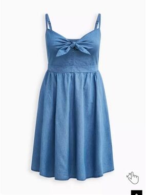 torrid Light Blue Denim Mini Dress